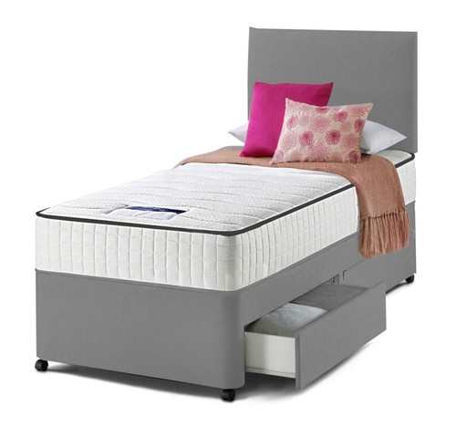 Single divan bed set - bed,