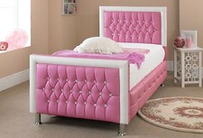 Pink Leather Bed For Girls Bed