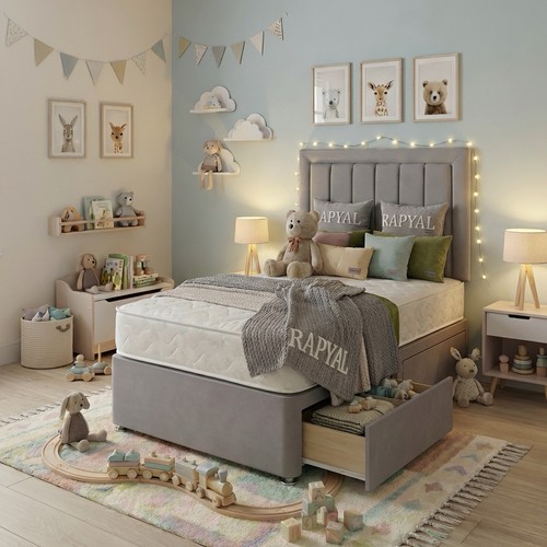Single divan bed - divan, set
