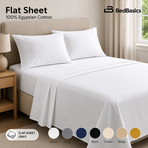 Egyptian cotton flat sheet - egyptian,